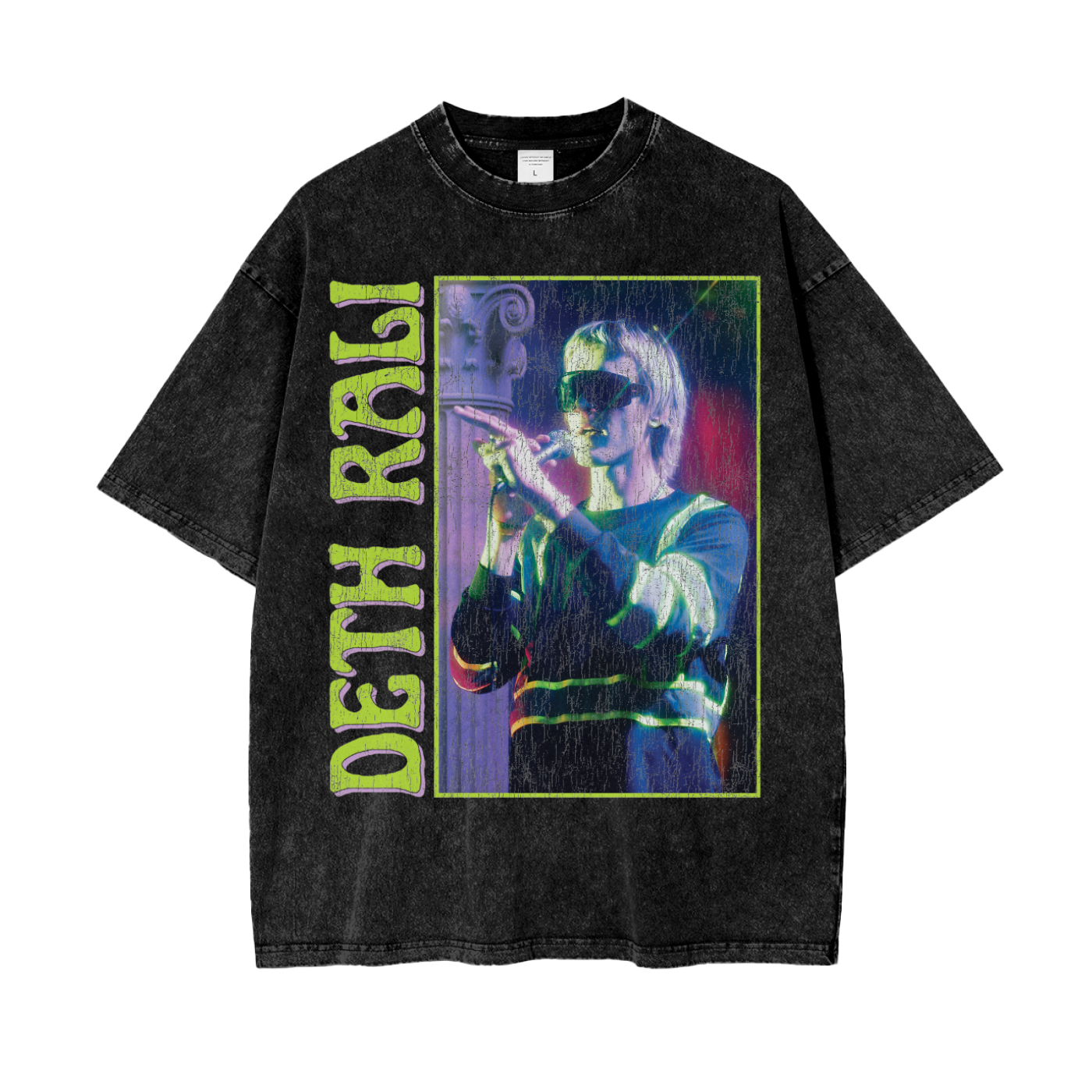 Deth Rali Acid Washed Oversize T-Shirt