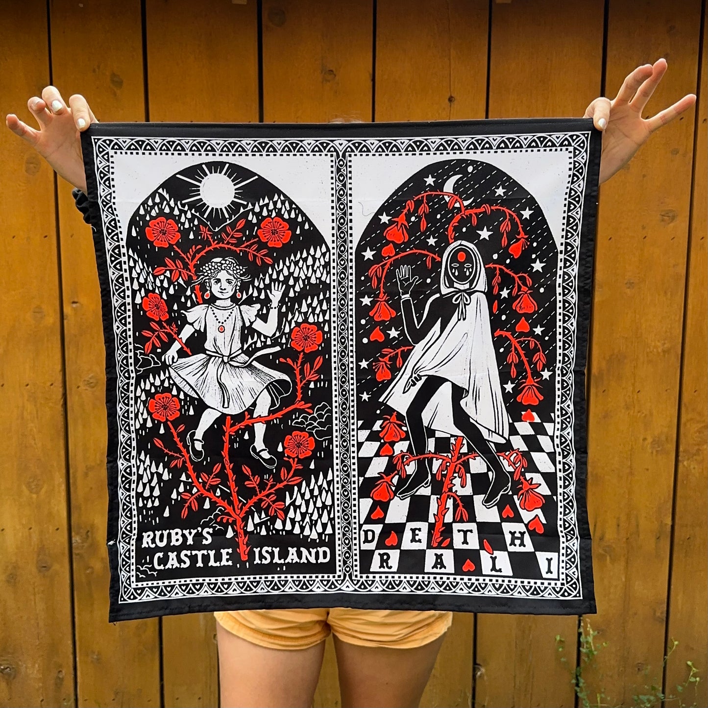 Deth Rali Ruby's Castle Island Bandana (21" x 21")