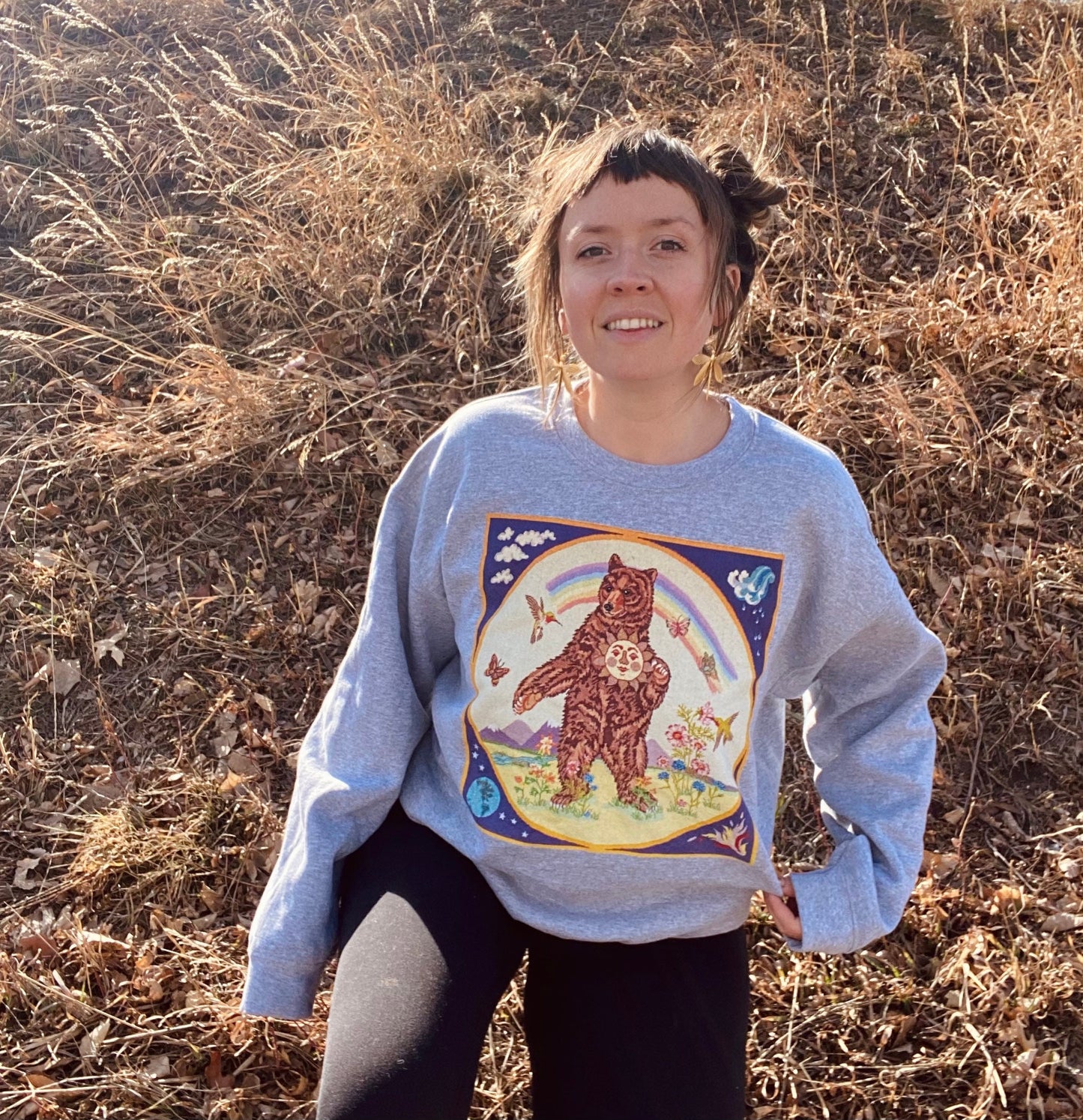 GRANDMA BEAR crewneck sweater